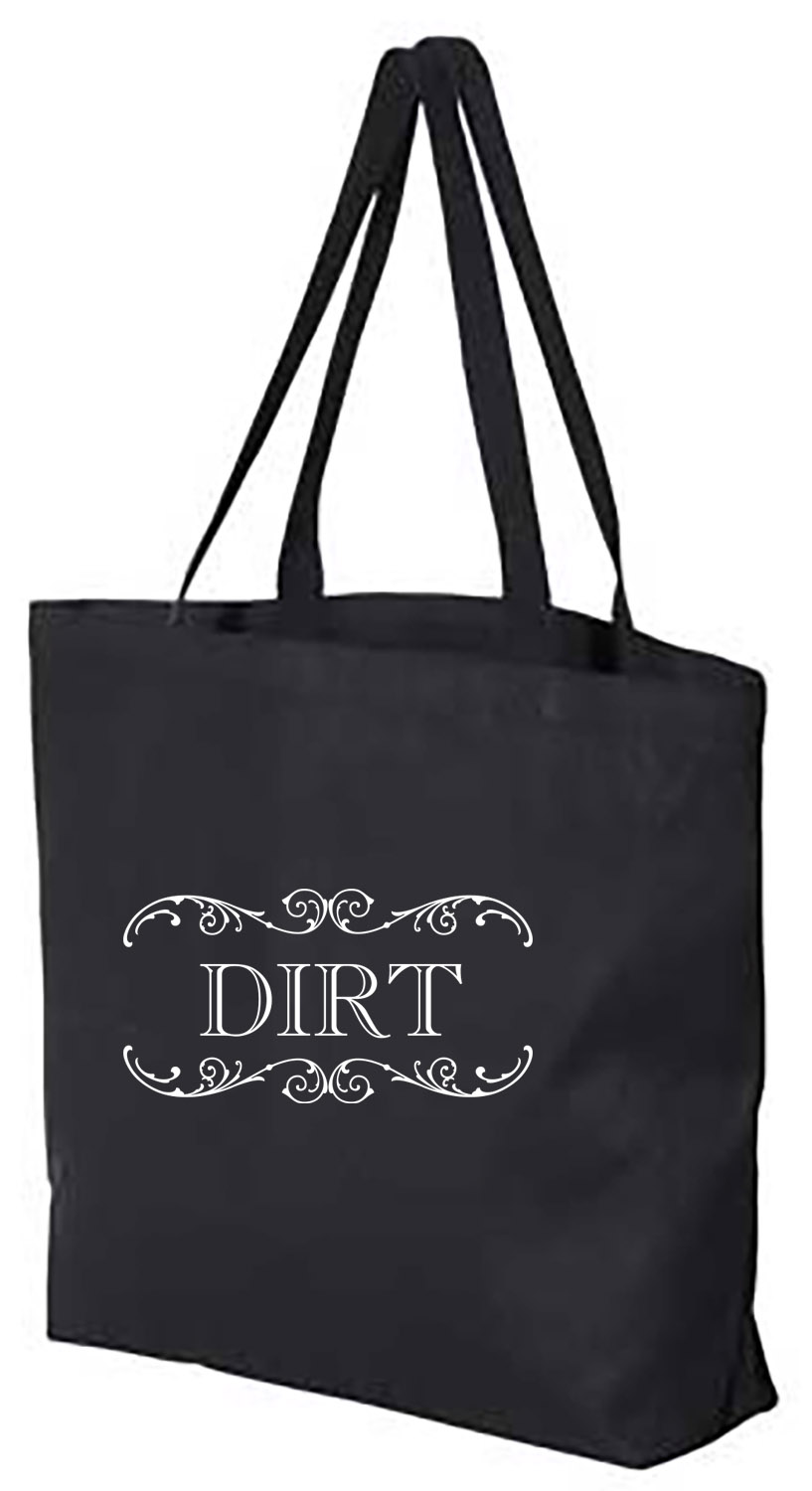 Dirt Bag Tote Bag Black 14.75 x 19.5 x 5 [dirt bag black] - $25.00 : Douche Bag  Bags
